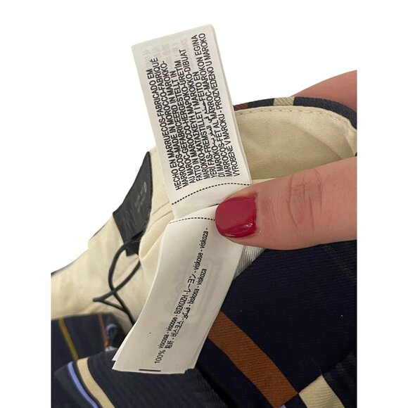 Zara ZW Womens Pants XS Multicolor Plaid Checked Relaxed Straight 8370/033 NWT - Picture 10 of 14